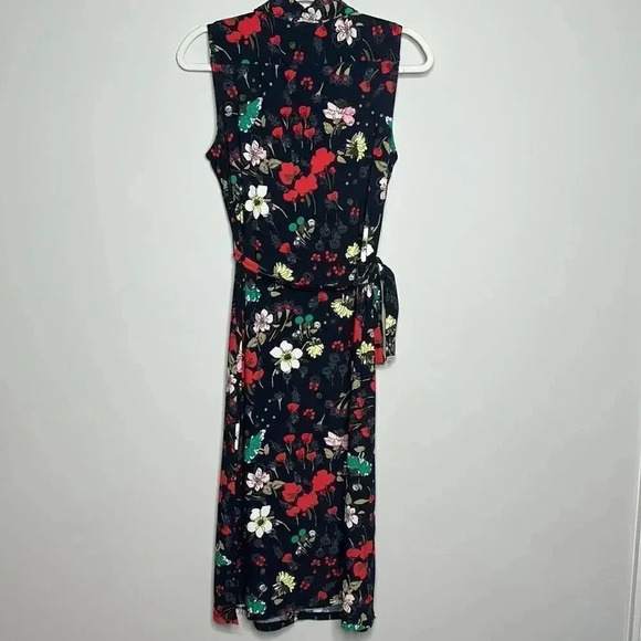 Tommy Hilfiger Blue Floral Sleeveless Button Down Dress - Picture 13 of 15